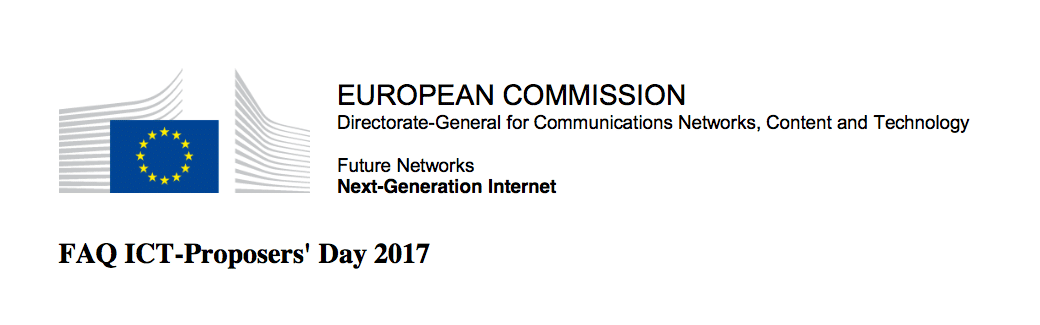 FAQ ICT-Proposers' Day 2017