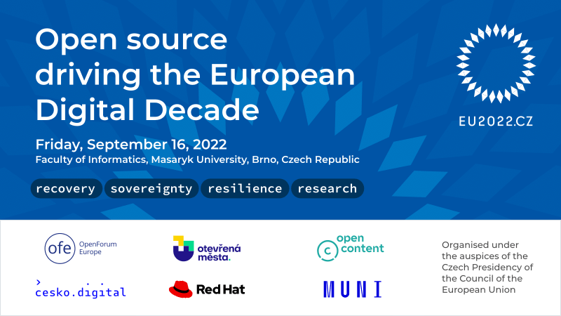 Open Source Driving the European Digital Decade | Czech Presidency