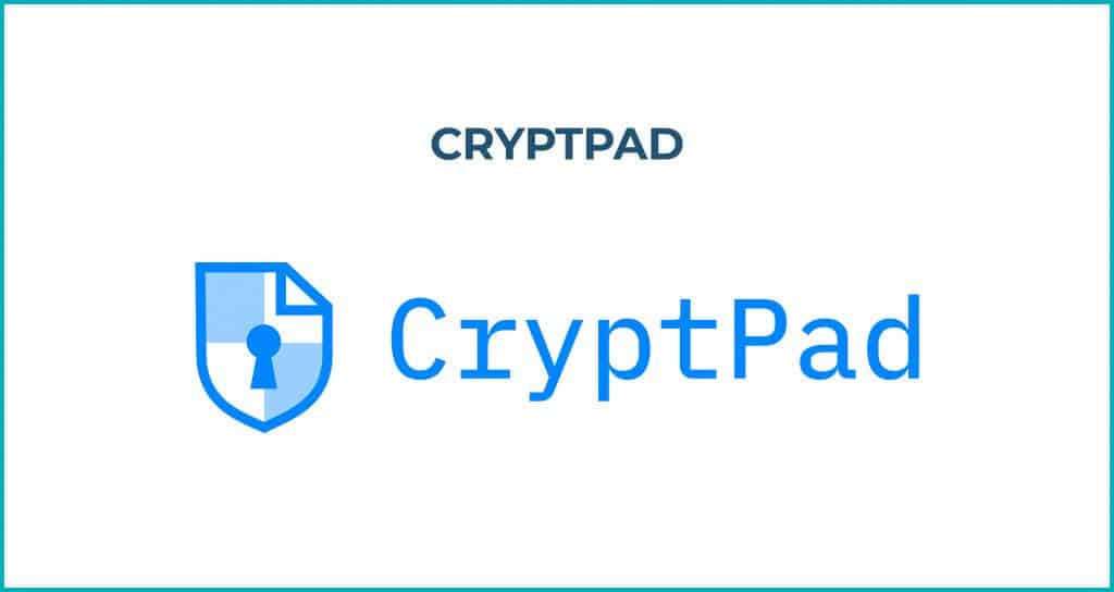 Collaborative tools logos white square container: Cryptpad